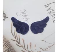 Aile d'ange en peluche pour femme, accessoire pour cheveux doux double face, ornement de cheveux mignon et élégant, 7,5 cm (vert)