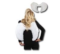 Aile D'Ange SISSI Avec Des Plumes Blanches Brillantes Costume De Carnaval