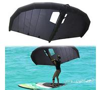 Aile de cerf-volant gonflable pour kitesurf et planche à voile, design innovant de fenêtre avec deux airbags pour une meilleure stabilité, parfait pour les sports d'eau et de neige en plein air