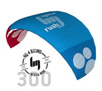 Aile de kitesurf HQ4 Rush Hq4 Pro School Depower Bleu 300 cm