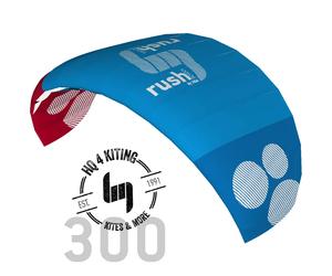 Aile de kitesurf HQ4 Rush Hq4 Pro School Depower Bleu 300 cm