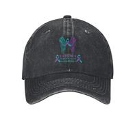 Aile De Ruban De Sensibilisation À La Prévention du Suicide Unisexe Chapeaux Pare-Soleil Coton Casquette Trucker Respirant Trucker Cap pour Sport Hip Pop Golf