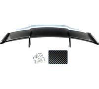 Aile de spoiler arrière, motif en fibre de carbone, installation facile, aile à haut coup de pied style GT, look fibre de carbone