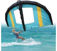 Aile de surf gonflable portable - Ailes de kitesurf gonflables en aluminium avec fenêtre pour adultes débutants - Idéal pour les jeux aquatiques et les sports de neige, 6 m³