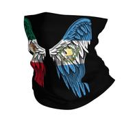 Aile du Drapeau Mexicain Et Guatémaltèque du Mexique Et du Guatemala Unisexe Tour De Cou Thermique Foulard Léger Cache Cou pour Ski Randonnée Vélo Course À Pied