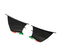 Aile Fixe Latérale de Moto, Aileron de Moto Grand Teint 2 Pièces pour Moto (Style fibre de carbone mat)