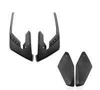 Aile Moto Carénage pour CB650R pour CBR650R Réservoir Cadre Panneau Latéral Couvercle Carénage Ailettes Aileron Garniture Couvercle(Matte Black-1 Set)