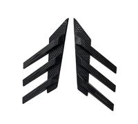 Aile Queue Voiture Aérateurs Latéraux Universels pour Pare-Brise Arrière Décoration Générale Persiennes De Fenêtre Aile Extérieure Spoilers ArrièRe Voiture(Carbone)