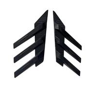 Aile Queue Voiture Aérateurs Latéraux Universels pour Pare-Brise Arrière Décoration Générale Persiennes De Fenêtre Aile Extérieure Spoilers ArrièRe Voiture(Noir)