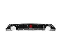 Aile Queue Voiture Diffuseur Arrière pour Infiniti Q60 2017-2022 Lèvre Pare-Chocs Brillante Noire Support Séparateur Plaque Spoiler avec Lampe Aileron Coffre ArrièRe(Noir)