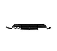 Aile Voiture Universelle pour VW Polo MK5 6R 2009-2014 Pare-Chocs Arrière Lèvre Becquet Diffuseur Séparateur Protecteur Garde par ABS Brillant Corps Noir Spoiler Aileron