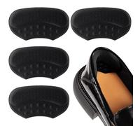 Aileem Lot de 4 coussinets de talon antidérapants, coussinets de talon autocollants, poignées de talon pour chaussures demi-taille trop grandes ou trop lâches, protections de talon pour éviter de