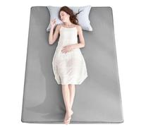 Ailemei Direct Protège-matelas fin rafraîchissant pour les dormeurs chauds, avec une poche profonde pour matelas de 40,6 cm, drap-housse frais pour lit, système de refroidissement d'été, gris, 152,4 x