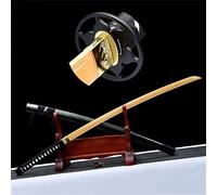 AILEMIY Bokken Fait à la Main de 103 cm,épée de samouraï Japonais,Fourreau de Peinture en aérosol en Bois Massif,Lame en Bambou Naturel,Katana en Bois pour Kendo,Iaido,Affichage,Cosplay,Cadeaux