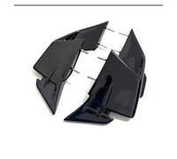 Aileron Aérodynamique pour BMW S1000RR M1000RR 2019-2022 ABS Fibre Carbone Pare-Brise Aile Carénage Avant Aérodynamique Spoiler Ailettes Spoiler Avant Moto(23-24 Glossy Black)