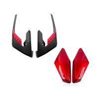 Aileron Aérodynamique pour CB 650R 2018-2023 pour CBR650R Réservoir Cadre Panneau Latéral Couvercle Carénage Ailettes Aileron Garniture Spoiler Avant Moto(Red-1 Set)