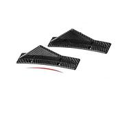 Aileron Arrière 2 Pièces Universel en Fiber Carbone Voiture Modifié Pare-Chocs Arrière Diffuseur Spoiler Noir Et Rouge Arrière Lèvre Diffuseur Anti-Collision Becquets arrière(Carbon fibe B)