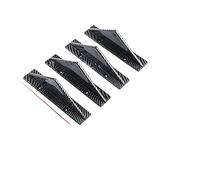 Aileron Arrière 4 Pièces Universel en Fiber De Carbone Voiture Modifié Pare-Chocs Arrière Diffuseur Triangle Becquet pour Toyota Spoiler d'Aile Arrière(CF Straight)