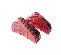 Aileron Arrière 4 Pièces Universel en Fiber De Carbone Voiture Modifié Pare-Chocs Arrière Diffuseur Triangle Becquet pour Toyota Spoiler d'Aile Arrière(2Pcs CF Red)