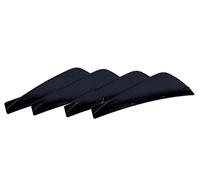 Aileron Arrière 4 Pièces Universel Noir Voiture Modifié Pare-Chocs Arrière Diffuseur Spoiler ABS Pare-Chocs Arrière Lèvre Diffuseur Anti-Collision Arrière Protecteur Becquets arrière
