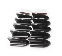 Aileron Arrière Accessoires Universels Voiture 10 Pièces Décoration Queue Pare-chocs Aileron Requin Queue Vent Noire Fournitures Modèle Voiture Accessoires Modification Extérieure Noire(Carbon black)