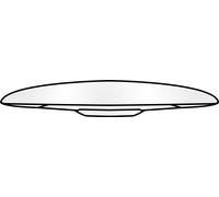Aileron arrière blanc brillant Airoh H.20 casque taille XL - XXL