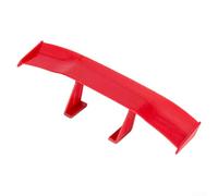 Aileron arrière de voiture en plastique ABS - Accessoire de décoration pour voiture - Noir blanc rouge bleu gris - Facile à décoller et à installer sur n'importe quel modèle de véhicule (rouge)