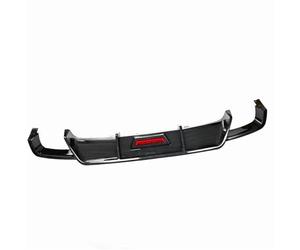 Aileron Arrière Diffuseur De Pare-Chocs Arrière, Aileron Protection À LED pour Toyota pour Camry 8e Sport SE XSE 2018 2019 2020 2021 2022 2023 Becquet Toit(Aspect Fibre de Carbone)