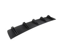 Aileron Arrière Double Aileron De Requin Incurvé, Diffuseur Anti-Collision, Pare-Chocs Arrière Universel en ABS 5 Cm (2 Pouces)(Black)