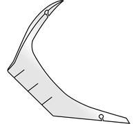 Aileron arrière du casque Airoh GP 550 S taille L XL blanc brillant