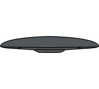 Aileron arrière gris foncé Airoh H.20 casque taille XS - S - MS