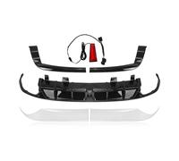 Aileron Arrière pour Accord 2018-2022 : Garniture d'angle Latéral + Lèvre De Diffuseur De Pare-Chocs Arrière + Aileron Arrière + Feu Stop À LED Becquet Toit(Blanc)