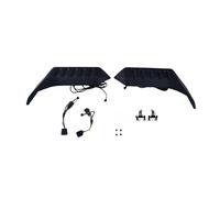 Aileron Arrière pour Jeep pour Wrangler JK JL 2007-2023, aileron Toit arrière Voiture, séparateur latéral arrière, lèvre d'aile supérieure, Lampe Standard 4 Couleurs Becquets Voiture(2007-2017)