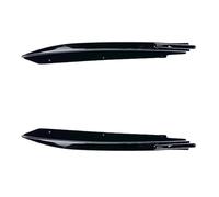 Aileron Arrière Voiture 2X pour BMW Série 5 G30 M pour Sport pour M-Tech 525i 530i 540i 2017 À Aujourd'hui Pare-Chocs Arrière Splitter Canards Lip Spoiler Cover Corner par ABS(Gloss Black)