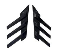 Aileron Arrière Voiture Becquet Latéral Universel pour Pare-Brise Arrière Aérations Latérales Accessoires De Décoration(Glossy Black)
