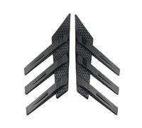 Aileron Arrière Voiture Modification Générale Du Becquet Latéral Lunette Arrière De L'aile Latérale La Ventilation Du Séparateur Becquet Latéral Lunette Arrière(Bright Black)