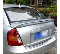 Aileron Arrière Voiture pour Hyundai pour Accent 2008 2009 2010 2011 2012 2013 Spoiler ABS Matériau Aileron Arrière Voiture Apprêt Couleur avec Lumière LED(Glossy Black)