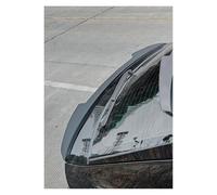 Aileron arrière Voiture pour Q8 SQ8 S-Line 2019-2025 Kit Carrosserie Aileron Central Arrière Style V Aileron Toit Et Central Spoiler Wing(Rear Black)