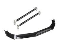 Aileron Avant Becquet Pare-Chocs Avant Universel, Extension Carrosserie Voiture Tiges Support Décoration pour Hatchback Berline Spoiler(Gloss Black Set)
