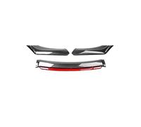 Aileron Avant De Voiture pour A3 A4 A6 Q3 S3 S4 S6 B6 B7 B8 .5 Berline Lame De Pare-Chocs Avant Universelle avec Diffuseur Et Séparateur(Carbon Red)