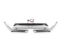 Aileron Avant pour Civic 11e Génération 2022-2024 Becquet Pare-Chocs Avant Voiture Séparateur D'évasement Inférieur Support Protection Lame Spoiler(Argent)