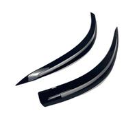 Aileron Avant Voiture Paupières de phares ABS pour BMW Série 5 E60 E61 520i 525i 530i 540i 545i 550i pour M5 2003-2010 Choc Avant Lame(Noir Brillant)