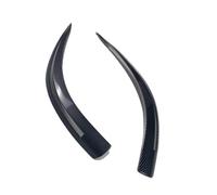 Aileron Avant Voiture Paupières de phares ABS pour BMW Série 5 E60 E61 520i 525i 530i 540i 545i 550i pour M5 2003-2010 Choc Avant Lame(Look de Carbone)