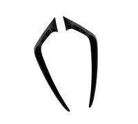 Aileron Avant Voiture pour Ford pour Fiesta St pour MK7 2012-2017 Bandes Garniture décoration Phare antibrouillard ABS Lame Vent Pare-Chocs Avant Becquet Garde Kit(Noir Brillant)