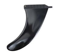 Aileron Central Amovible pour Paddleboard, Caoutchouc Noir, 9 Pouces | Design Incurvé, Installation Facile, Stabilité Accrue, pour Longboard, Boîtier Central, Sup et Surf Extérieur