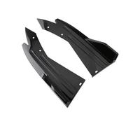 Aileron Coffre pour VW Voiture Pare-Chocs Arrière Lèvre Winglets Séparateurs Jupe Latérale Becquet Lèvres Garniture D'aile Séparateur Pare-Chocs Aileron ArrièRe Voiture(Bright Black)
