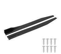 Aileron D'aile de Voiture, Jupe Latérale de Style de Carrosserie de Voiture 2pcs 120cm / 47.2in Universal Car Side Skirt Splitter Lip Glossy Black Car Winglet Diffuser