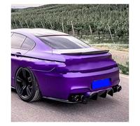 Aileron de Coffre pour BMW M6 F12 F13 F06 4 2 Portes Fibre Carbone Coffre arrière aileron Toit arrière Aile Coffre lèvre Couverture Coffre Style Voiture Aileron de Voiture(2 Door Glossy Black)