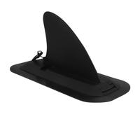 Aileron de Kayak Noir en PVC à Clipser, Grand Gouvernail | Démontable sans Outil, pour Eau Peu Profonde et Courant, Compatible avec Boîte Centrale, Débutants et Familles