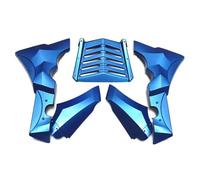 Aileron de Moto pour CL300 pour CL500 2017-2023 Accessoires De Moto Carénage Inférieur Noir Couvercle De Becquet Avant Panneau De Protection du Moteur Ailette Fixe Aileron(Bleu)